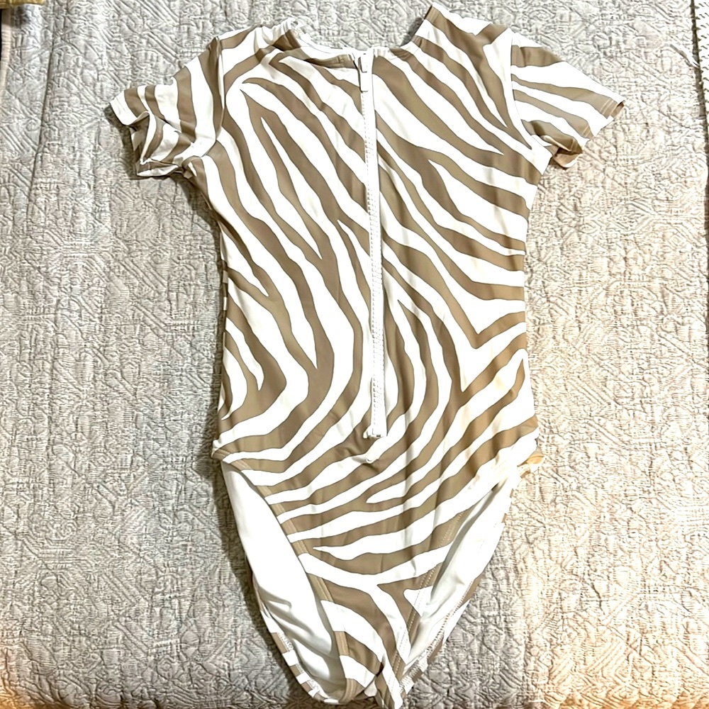 Michael Kohrs zip up one piece swimsuit